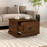 ZNTS Coffee Table Brown Oak 50x50x35 cm Engineered Wood 816255