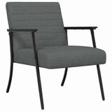 Armchair Dark Grey 59 x 75 x 78 cm Fabric 42017671