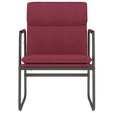 Lounge Chair Wine Red 55x64x80 cm Fabric 351345
