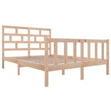 3101348 Bed Frame without Mattress Solid Wood 140x200 cm