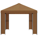 Gazebo 4 x 3 m Beige Polyester and Steel 190 gsm 900373