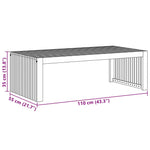 Coffee Table Brown 110 x 55 x 35 cm Solid acacia wood 4108121