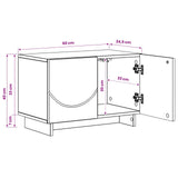 TV Stand 60 x 34.5 x 40 cm Smoked Oak Engineered Wood 8011563