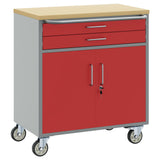 Work Cabinet with Drawer 3 pcs Black and Grey 150 x 55 x 85 cm 3321368