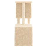 Cat Tree with Sisal Scratching Posts Cream 86 cm 172100