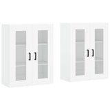 Wall Mounted Cabinets 2 pcs White Engineered Wood 3197937