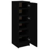 Shoe Cabinet Black 30x35x100 cm Engineered Wood 811431