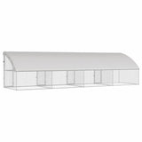 Chicken Cage 4 pcs Silver 800 x 200 x 200 cm Galvanised Steel 3368316