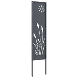 Garden Privacy Screen Anthracite 32 x 140 cm Cold-rolled steel 876205