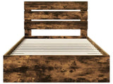 Bed Frame Smoked Oak Engineered Wood 3412016