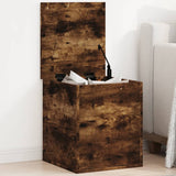 Storage Box Smoked Oak 40x42x46 cm Engineered Wood 840650