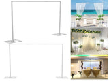 NEW 3x3m/10x10ft Wedding Backdrop Stand Pipe Stage Flower Rack Arch Iron Party Door 94212904