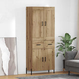 Highboard 2 pcs Artisan Oak 69.5 x 34 x 180 cm Engineered Wood 3415896