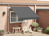 143688 Manual Retractable Awning 200 cm Anthracite