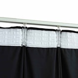 Blackout Curtains 2 pcs with Hooks Velvet Black 140x245 cm 134494