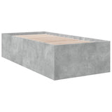 Bed Frame without Mattress Concrete Grey 75x190 cm Small Single 3280982