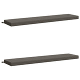 2-Piece Bench Cushions SOEST 2 pcs 100% Polyester Grey 950029