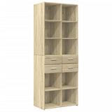 Storage Cabinet Sonoma Oak 70x42.5x225 cm Engineered Wood 3281338