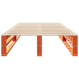 Bed Frame without Mattress Wax Brown 100x200 cm Solid Wood Pine 850838