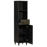 Bathroom Cabinet 38x33x160 cm Solid Wood Mango 358342