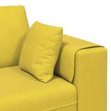 Velvet Sofa with Cushion Yellow 210 cm Velvet 3335159