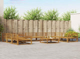 Outdoor Sofa Set 10 pcs Natural Solid Acacia Wood 3368217