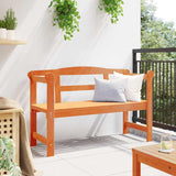 Outdoor Bench Brown 119 x 76 x 44cm Solid pine wood 4012186