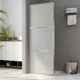 Walk-in Shower Wall with Whole Frosted ESG Glass 115x195 cm 146648