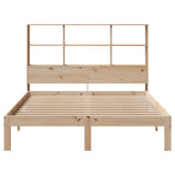 Bookcase Bed without Mattress 160x200cm Solid Wood Pine 3322566