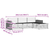 Outdoor Sofa Set 4 pcs Natural Solid Acacia Wood 3383217