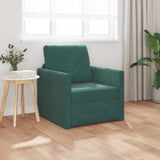 Sofa Bed Dark Green 74 x 77 x 81 cm Velvet 4106616