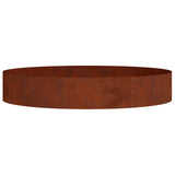 Planter Ring Rusty 120 x 120 x 20 cm Weathering Steel 873646