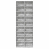 CD Cabinet Concrete Grey 65 x 23.5 x 175 cm Engineered Wood 8012661