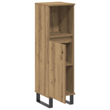 Bathroom Cabinet Artisan Oak 30x30x100 cm Engineered Wood 857212