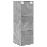 Wall-mounted TV Cabinet Concrete Grey 37x37x107 cm Engineered Wood 805484