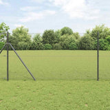 Welded Wire Fence Grey 1.4 x 50 m Steel 42005259