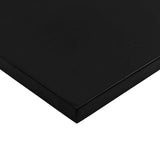 Desk Black and Dark Brown 120 x 60 cm Solid Oak Wood 3426555