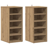 Shoe Cabinets 2 pcs Artisan Oak 32x35x70 cm Engineered Wood 856713