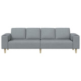 Living Room Couch Light Grey 250 x 77 x 76 cm Polyester 3335081