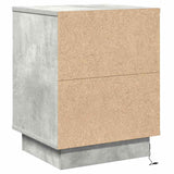 Bedside Cabinet 2 pcs Concrete Grey 39 x 34.5 x 50 cm 869617