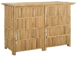 Outdoor Bar Table and Stools 3 pcs Natural Bamboo 3469658