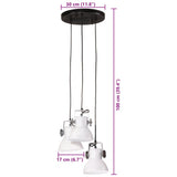 ZNTS Hanging Lamp 25 W White 30x30x100 cm E27 371858