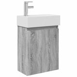 Bathroom Vanity Unit with Tap Grey Sonoma 45.5 x 22.5 x 84 cm 889447