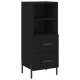 Sideboard Black 34.5x34x90 cm Engineered Wood 828677