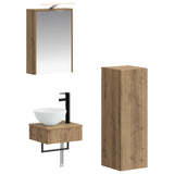 Bathroom Cabinet Set 4 pcs Artisan Oak 43 x 16 x 62.5 cm 3407374