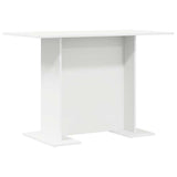 Dining Table White 110 x 60 x 75 cm Engineered Wood 863160