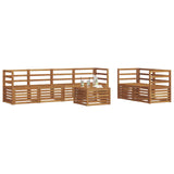 Outdoor Sofa Set 7 pcs Natural Solid Acacia Wood 3374389
