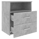 Bed Cabinets 2 pcs Concrete Grey 50x32x60cm 803281