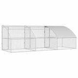 Chicken Cage 3 pcs Silver 600 x 200 x 200 cm Steel and PE 3381108