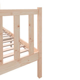 3101328 Bed Frame without Mattress Solid Wood 140x190 cm